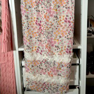 Vera Bradley Ruffle Boho Pattern Floral Scarf